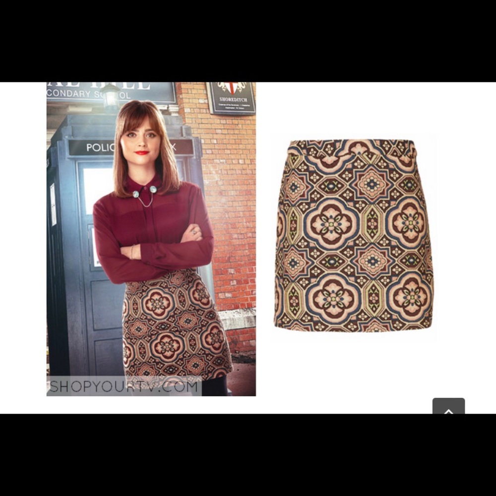 Clara Oswald Doctor Who Screen Accurate Topshop Skirt NWT